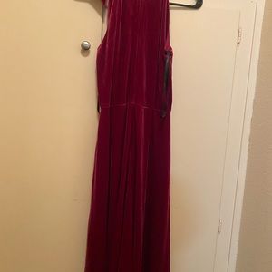 MAGGY LONDON Stretch velvet Halter neck dress Women size US 6- UK 10- EU  36